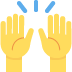 emoji raising both hands in celebration